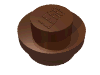 Набор LEGO Plate Round 1 x 1 with Solid Stud, Красно-коричневый