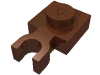 Набор LEGO Plate Special 1 x 1 with Clip Vertical [Thin U Clip], Красно-коричневый
