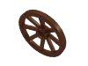 Набор LEGO Wheel Wagon Large (33mm D.), hole notched for wheels holder pin, Красно-коричневый