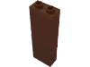 Набор LEGO Brick 1 x 2 x 5 without Side Supports, Красно-коричневый