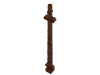 Набор LEGO Boat Mast 2 x 2 x 20 with Holes - Side Aligned x shape Axle Hole, Красно-коричневый