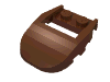 Набор LEGO Wedge 4 x 3 Cut Back with Cutout, Two Studs, Красно-коричневый