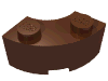Набор LEGO Brick, Round Corner 2 x 2 Macaroni with Stud Notch and Reinforced Underside (New Style), Красно-коричневый