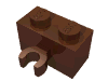 Набор LEGO Brick Special 1 x 2 with Vertical Clip [Open O Clip], Красно-коричневый