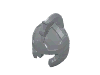 Minifig Helmet - Rohan Style Castle with Cheek Protection and Horsehead Comb