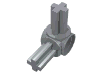 Technic Axle and Pin Connector Hub with 2 Axles