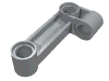 Black Technic, Pin Connector Perpendicular 2 x 4 Bent