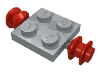 Plate Special 2 x 2 with Wheels Red