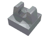 Tile Special 1 x 1 with Clip with Rounded Tips