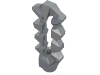 Minifig Sword - Double Chi Blade Serrated with Bar Holder