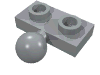 Plate Special 1 x 2 with 5.9mm Centre Side Ball