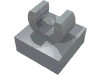 Tile Special 1 x 1 with Clip with Rounded Edges