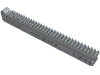 GEAR RACK 14X2M W/GROOVE