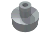 PLATE 1X1 W/3.2 SHAFT/1.5 HOLE