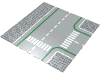 Baseplate Road 32 x 32 7-Stud T Intersection with Crosswalks Print