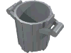 Набор LEGO Container, Trash Can with 2 Cover Holders, Светлый сине-серый