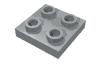 Набор LEGO Plate Special 2 x 2 with Pin on Bottom [Undetermined Type], Светлый сине-серый