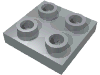 Plate 2 x 2 with Pin on Bottom