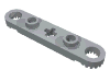 Technic, Plate 1 x 5 with Toothed Ends, 2 Studs and Center Axle Hole