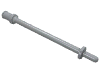 Bar 8L  [Two Stop Rings / One  Pin, Technic Figure Ski Pole]