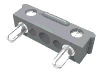 Electric, Connector, 2 Way Male Squared Wide Short - Complete Assembly