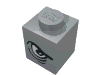 Brick  1 x  1 with Angry Eye Left/Sad Eye Right Print