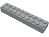 Набор LEGO Brick 2 x 10, Светлый сине-серый