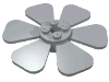 Propeller 6 Blade Fan 8 x 8