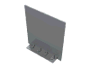 Door 2 x 5 x 5 Swivel, Flat Base