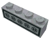 Brick 1 x 4 with Homemaker Stove Switch Print