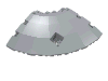 Panel 14 x 14 x 2.667 Quarter Saucer [Plain]