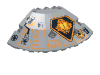 Panel 10 x 10 x  2.333 Quarter Saucer with Right UFO Print