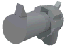 Minifig Pistol Revolver - Large Barrel [Old Style]