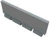 Набор LEGO Windscreen 1 x 4 x 1 1/3 with Bottom Hinge, Светлый сине-серый