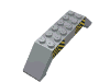 Slope Brick 45 10 x  2 x  2 Double w/ Black/Yellow Stripes Patt.