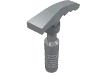 Набор LEGO Minifig Ice Axe [6-Rib Handle], Светлый сине-серый