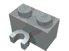 Набор LEGO Brick Special 1 x 2 with Vertical Clip [Thick U Clip], Светлый сине-серый