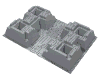 Baseplate 32 x 48 x 6 Raised with Corner Pits Castle, Adventurers