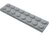 Plate 2 x 8 with Waffle Bottom
