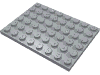 Plate 6 x 8 with Square Underside Studholes