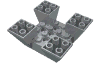Slope Inverted 65Г‚В° 6 x 6 x 2 Quad with Cutouts