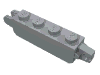 Hinge Brick 1 x 4 Locking with 1 Finger Vertical End and 2 Fingers Vertical End