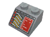Slope 45В°  2 x  2 with Red Square and Circuitry Print