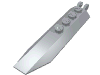 Hinge Plate 1 x 8 with Angled Side Extensions, Rounded Plate Underside