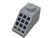Набор LEGO Slope 45В° 2 x 1 with 9 Large + 3 Small Black Buttons Print, Светлый сине-серый