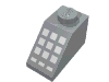 Slope 45В° 2 x 1 with 9 Large + 3 Small White Buttons Print