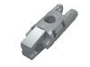 Hinge Cylinder 1 x 3 Locking with 1 Finger and 2 Fingers On Ends, with Hole