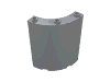 Panel 4 x 4 x 6 Quarter Cylinder
