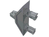 Technic Connector  3 x  1 x  4 with Two Pins and Click Hinge