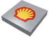 Tile 2 x 2 with Shell Logo Print
